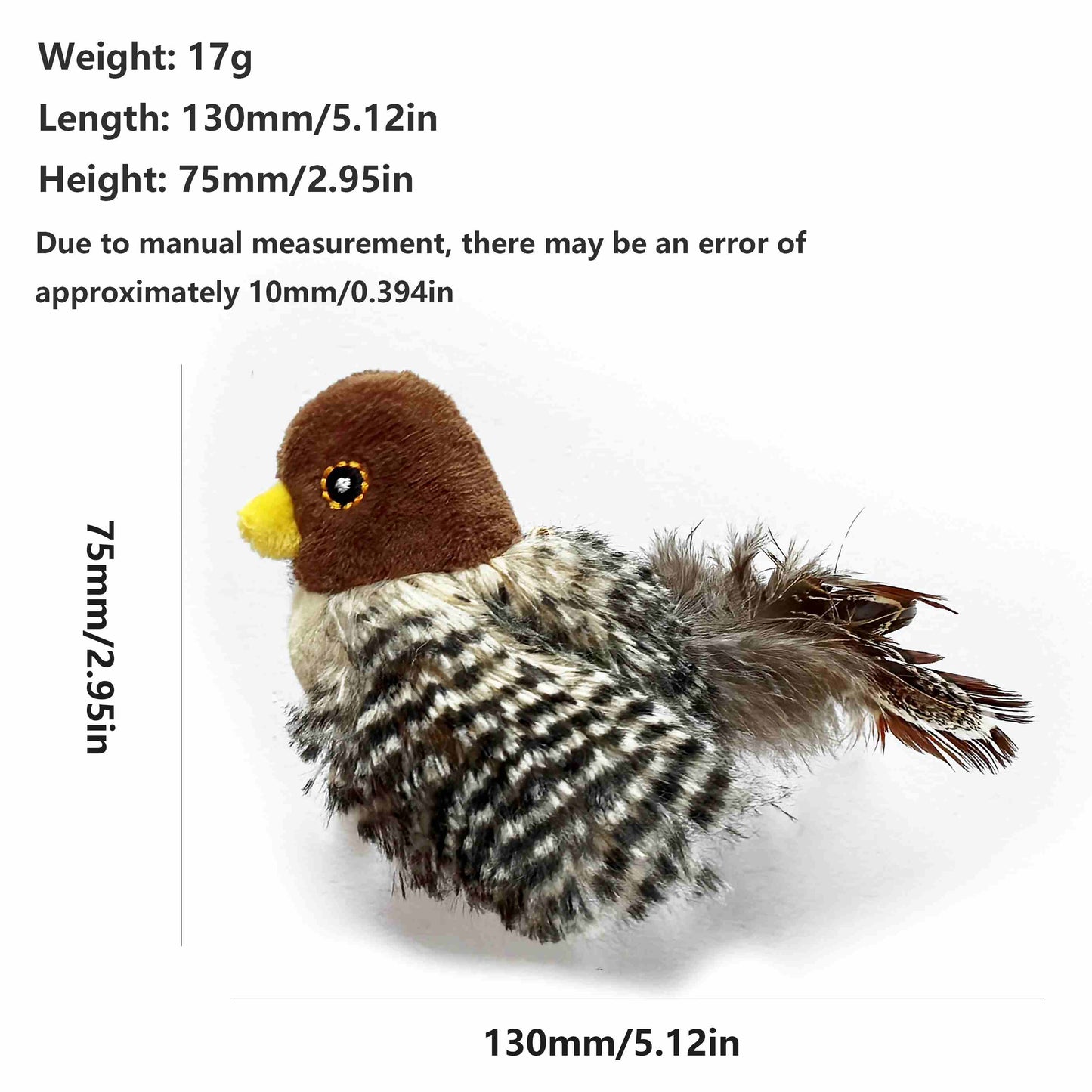 Interactive Chirping Bird Cat Toy