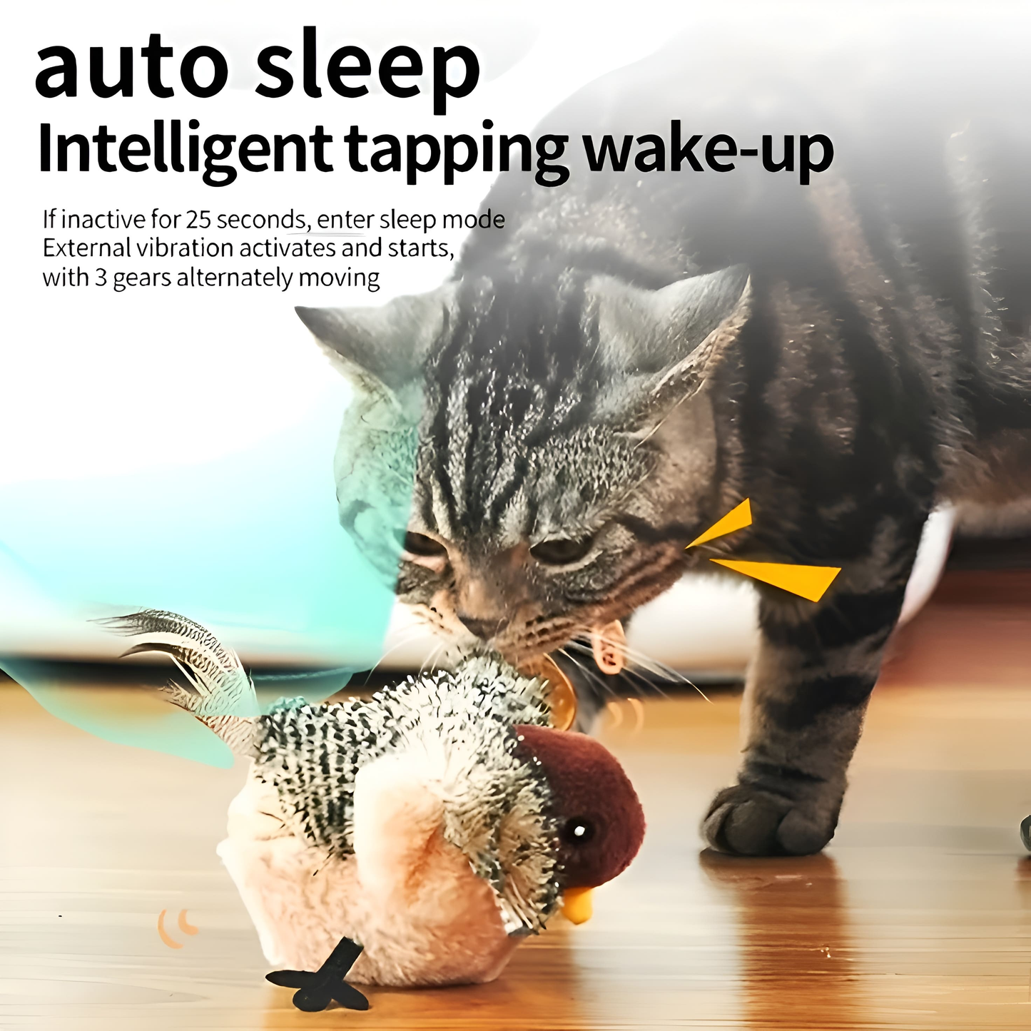 Interactive Chirping Bird Cat Toy